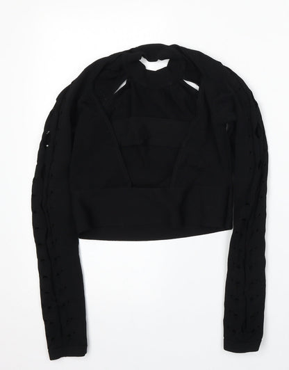 Womens UK Size 10 River Island Black Pullover Jumper