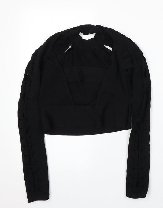 Womens UK Size 10 River Island Black Pullover Jumper