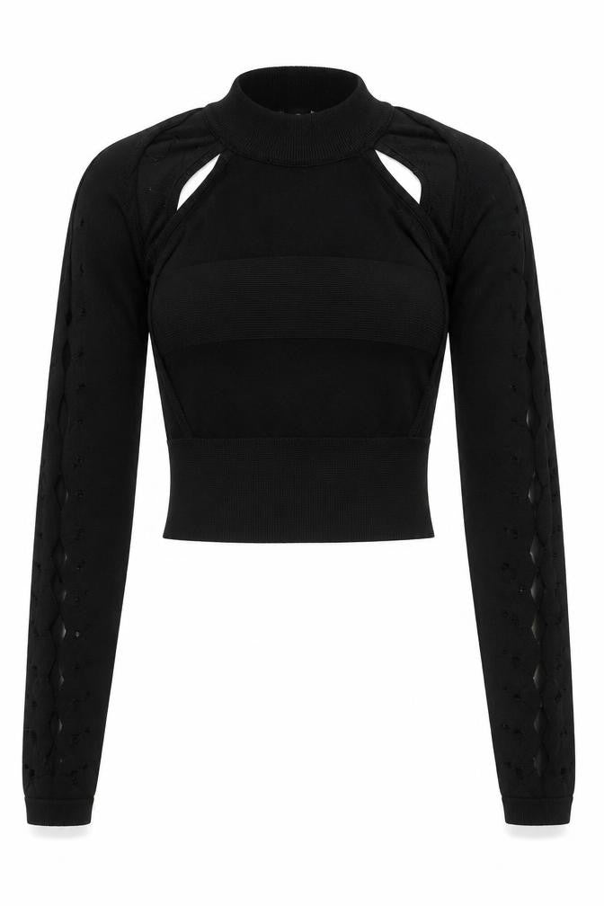Womens UK Size 10 River Island Black Pullover Jumper
