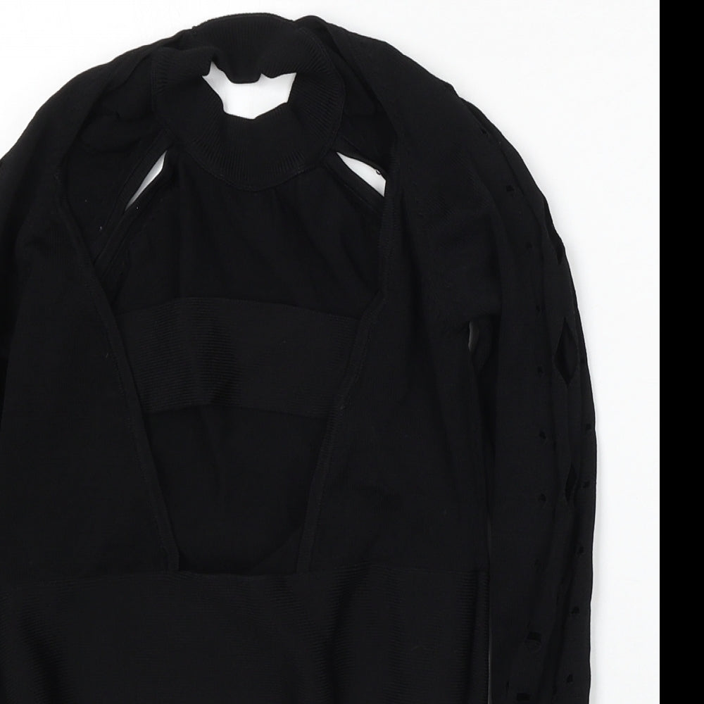 Womens UK Size 10 River Island Black Pullover Jumper