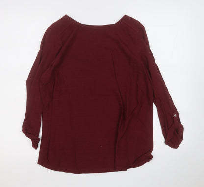 Womens UK Size 12 Dunnes Stores Red Pullover Jumper