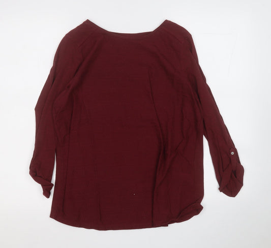 Womens UK Size 12 Dunnes Stores Red Pullover Jumper