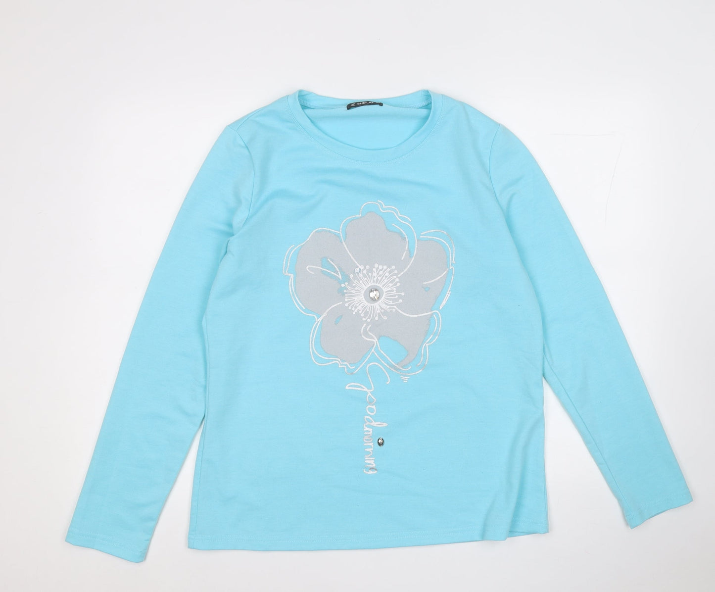 Womens UK Size M Sheilay Blue Pullover Jumper