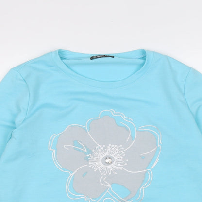 Womens UK Size M Sheilay Blue Pullover Jumper