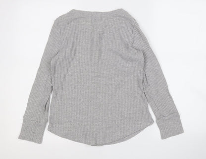 Womens UK Size 10 Papaya Grey Pullover Jumper