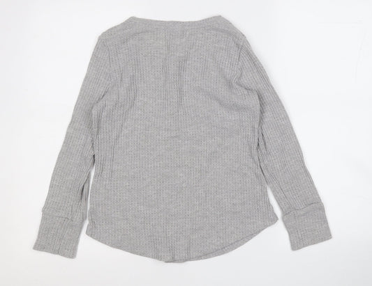 Womens UK Size 10 Papaya Grey Pullover Jumper