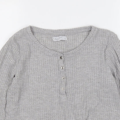 Womens UK Size 10 Papaya Grey Pullover Jumper