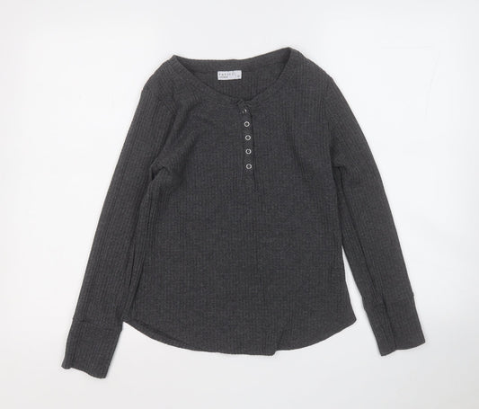 Womens UK Size 10 Papaya Grey Pullover Jumper