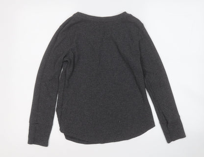 Womens UK Size 10 Papaya Grey Pullover Jumper