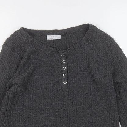 Womens UK Size 10 Papaya Grey Pullover Jumper