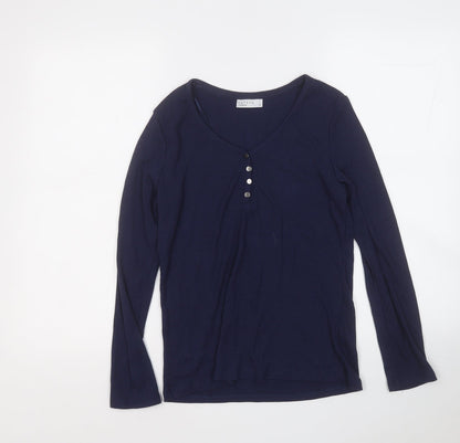 Womens UK Size 10 Papaya Blue Pullover Jumper