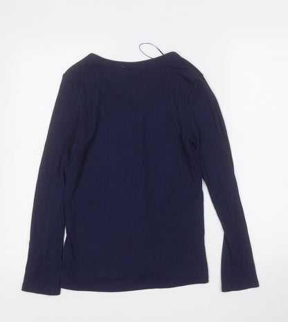 Womens UK Size 10 Papaya Blue Pullover Jumper