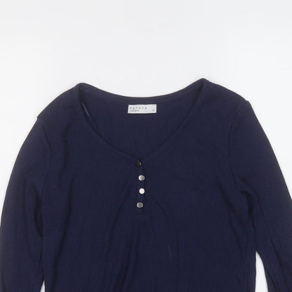 Womens UK Size 10 Papaya Blue Pullover Jumper