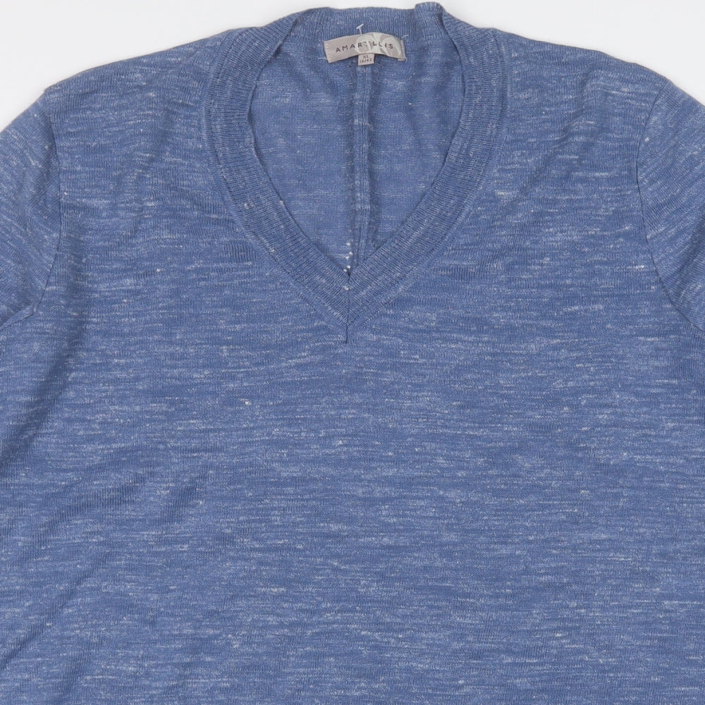 Womens UK Size 16 Amaryllis Blue Pullover Jumper