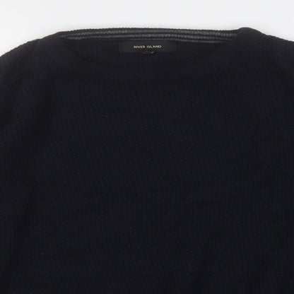 Womens UK Size S River Island Blue Pullover Jumper