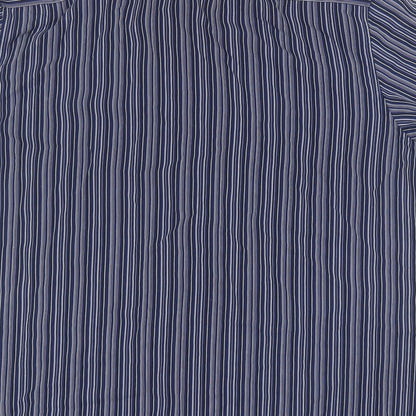 Mens UK Size XL Atlantic Bay Blue  Button-Up Short Sleeve Casual Shirt