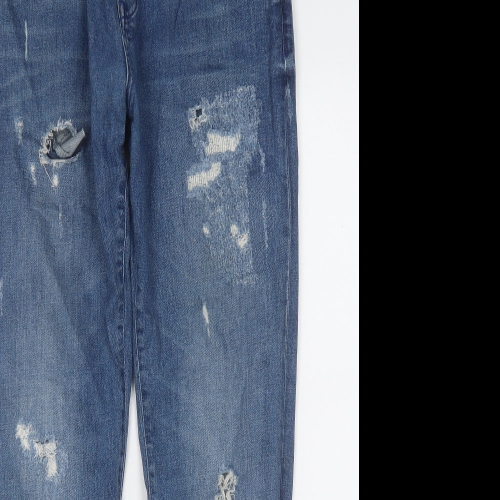 River Island Womens Blue  Cotton Skinny Jeans Size 34 L32 in Regular