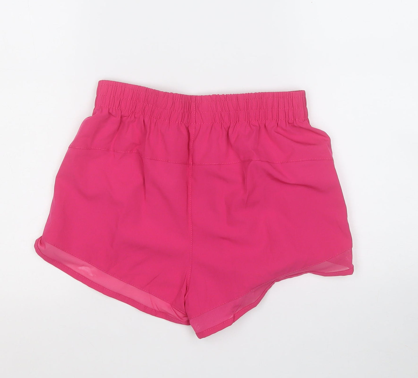 Workout Womens Pink  Polyester Sweat Shorts Size 6  Regular