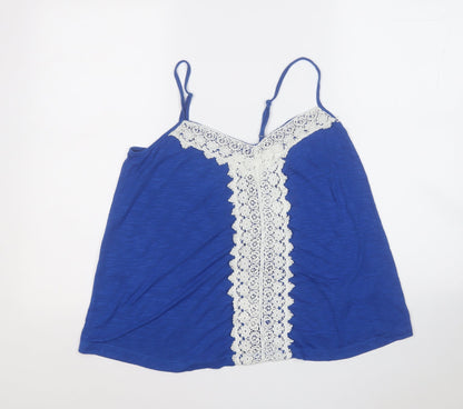 Womens UK Size 10 love to lounge Blue Basic Tank