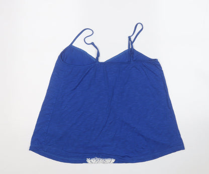 Womens UK Size 10 love to lounge Blue Basic Tank