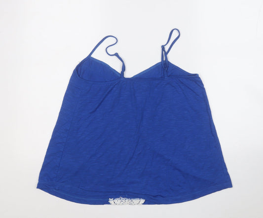 Womens UK Size 10 love to lounge Blue Basic Tank