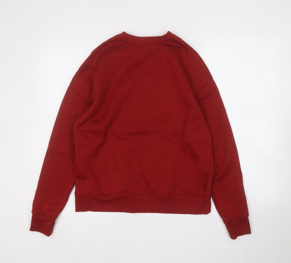 Primark Womens Red  Polyester Pullover Sweatshirt Size 6