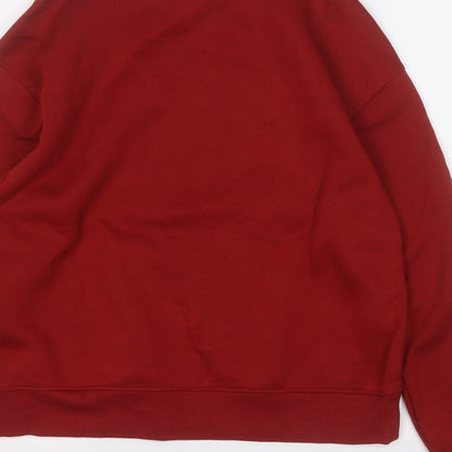 Primark Womens Red  Polyester Pullover Sweatshirt Size 6