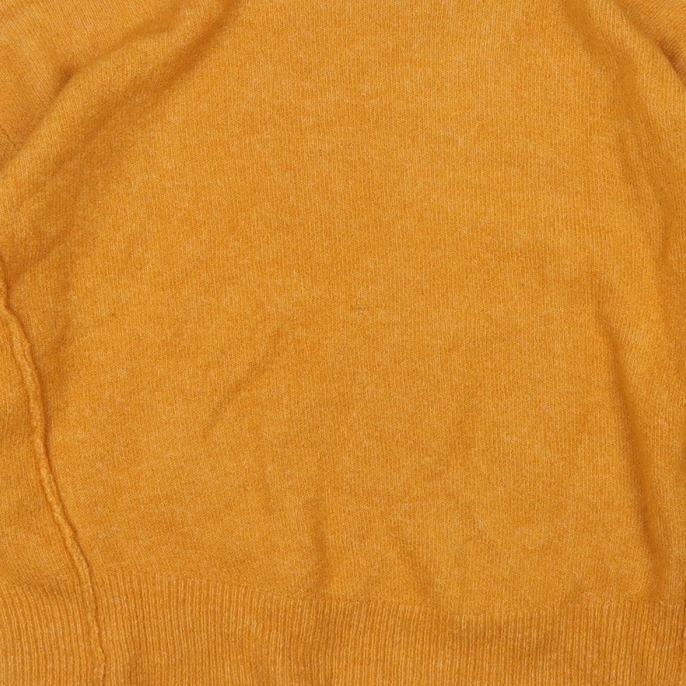 Primark Womens Yellow Round Neck  Acrylic Pullover Jumper Size 12