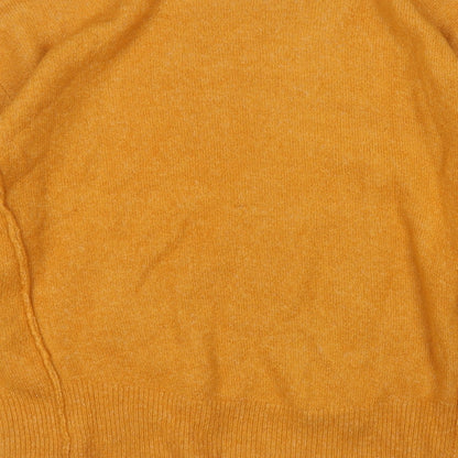 Primark Womens Yellow Round Neck  Acrylic Pullover Jumper Size 12