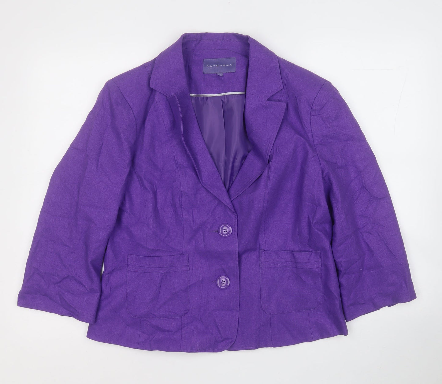 Autonomy Womens Purple   Gilet Blazer Size 16