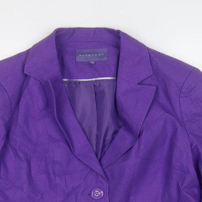 Autonomy Womens Purple   Gilet Blazer Size 16