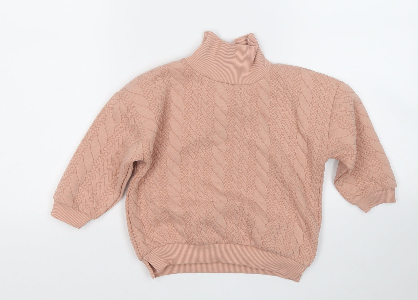 Matalan Girls Orange  Polyester Pullover Sweatshirt Size 2-3 Years