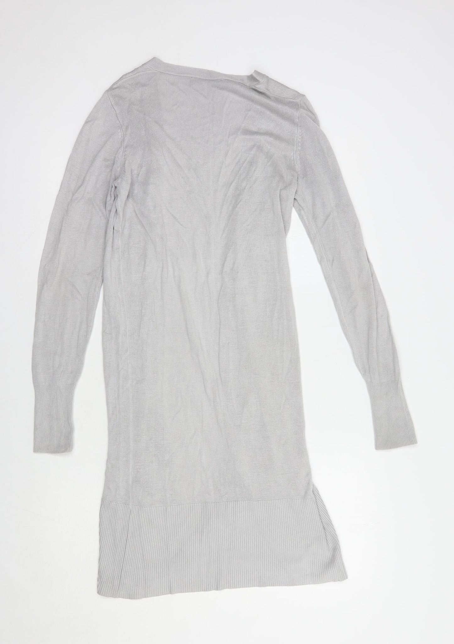 Womens UK Size XS Oasis Grey Cardigan Jumper
