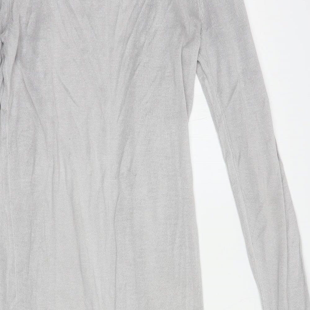 Womens UK Size XS Oasis Grey Cardigan Jumper