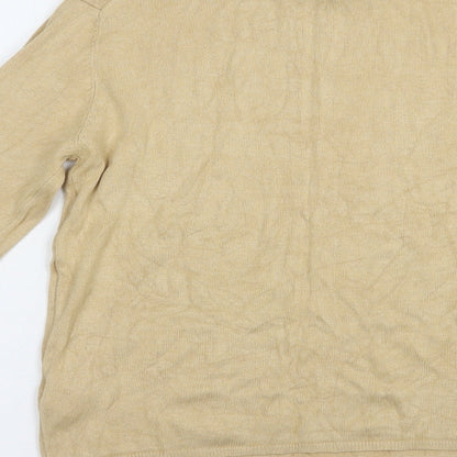 Primark Womens Beige Roll Neck  Viscose Pullover Jumper Size L