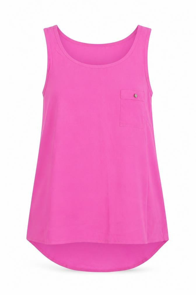 Womens UK Size 8 Atmosphere Pink Basic Tank