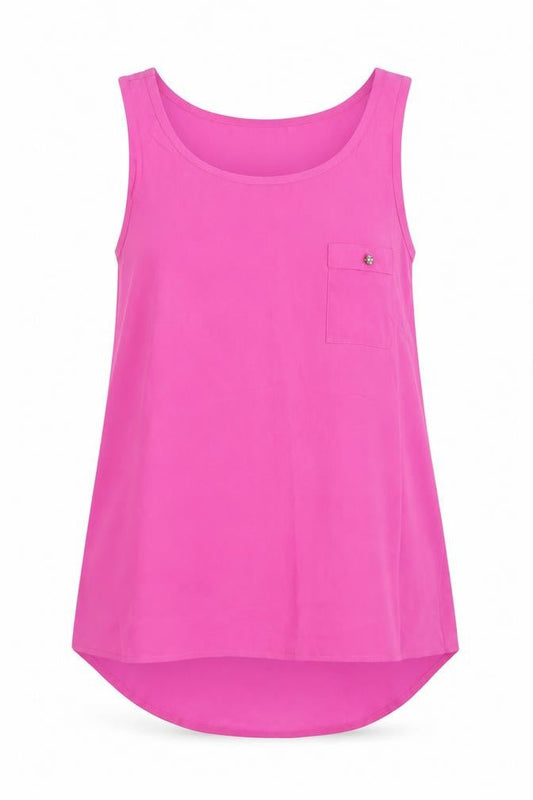 Womens UK Size 8 Atmosphere Pink Basic Tank