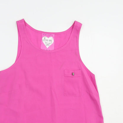 Womens UK Size 8 Atmosphere Pink Basic Tank