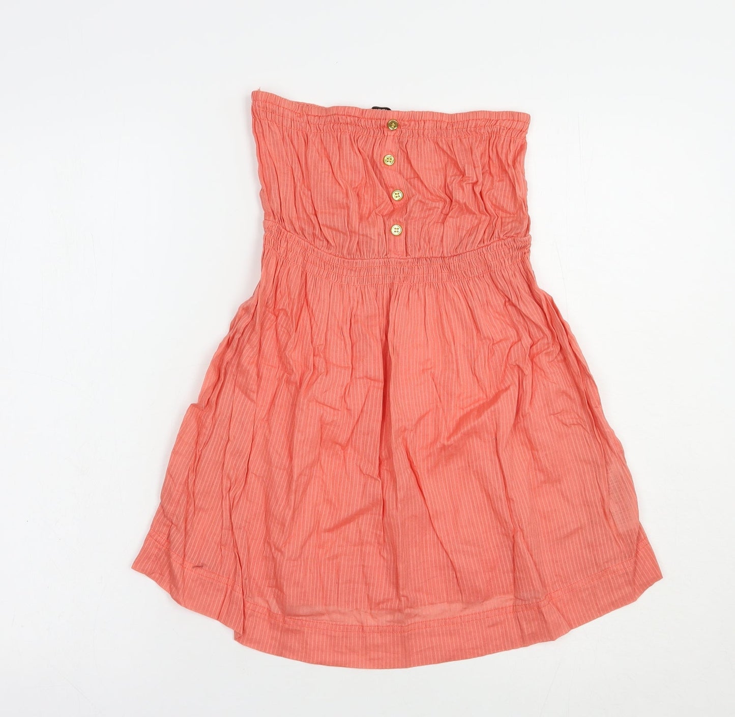 Womens UK Size 10 New Look Orange Basic Blouse