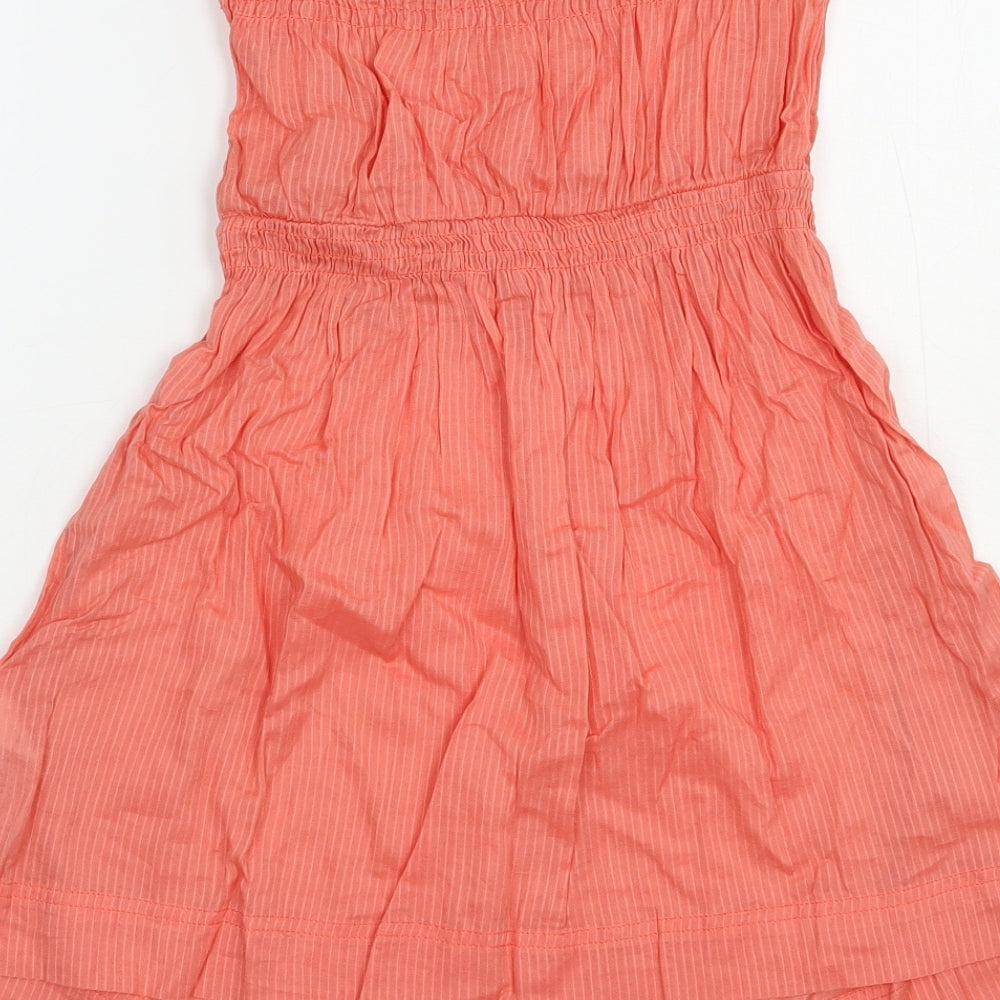 Womens UK Size 10 New Look Orange Basic Blouse