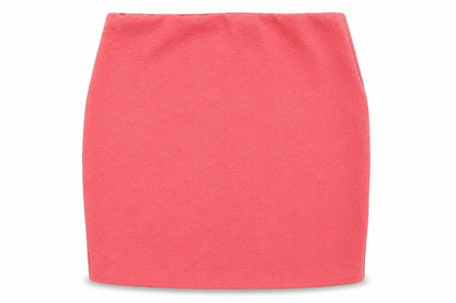 Exhibit Womens Pink  Polyacrylate Fibre Mini Skirt Size 8