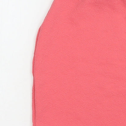 Exhibit Womens Pink  Polyacrylate Fibre Mini Skirt Size 8