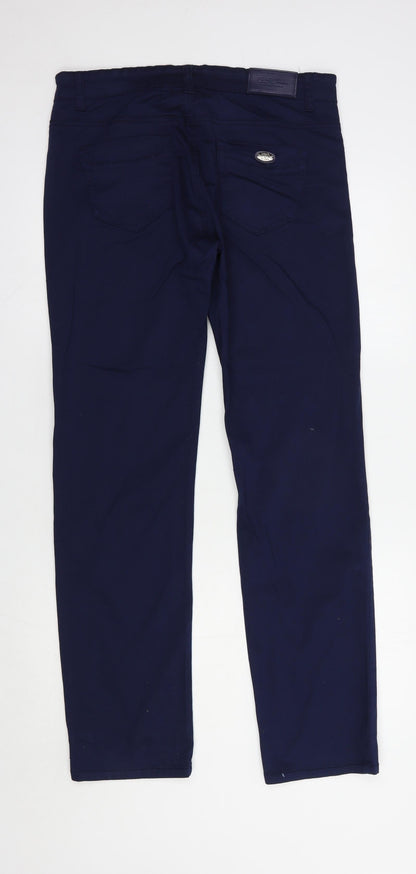 B.S. Jeans Womens Blue  Cotton Straight Jeans Size 30 in L31 in Regular Button