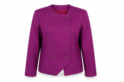 Elle London Womens Purple   Jacket Blazer Size 16  Button