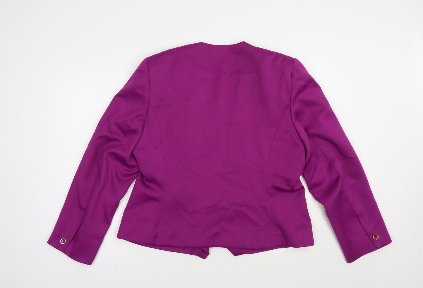 Elle London Womens Purple   Jacket Blazer Size 16  Button