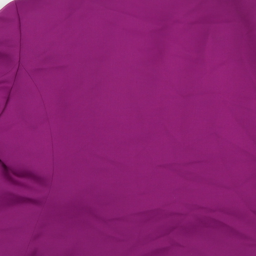 Elle London Womens Purple   Jacket Blazer Size 16  Button