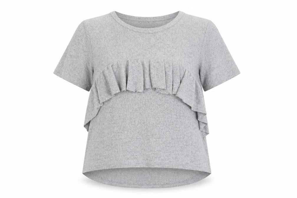 Womens UK Size S Zara Grey Basic Blouse