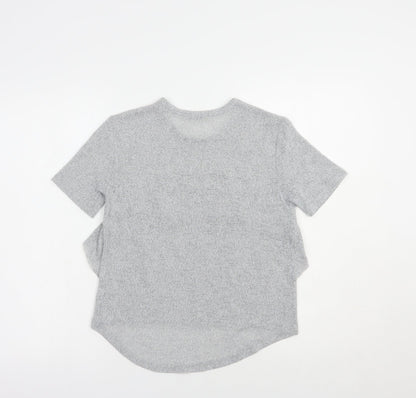 Womens UK Size S Zara Grey Basic Blouse