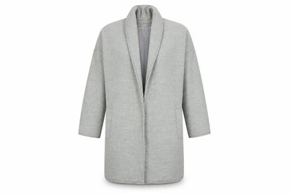 Maika Womens Grey   Overcoat Coat Size S  Snap