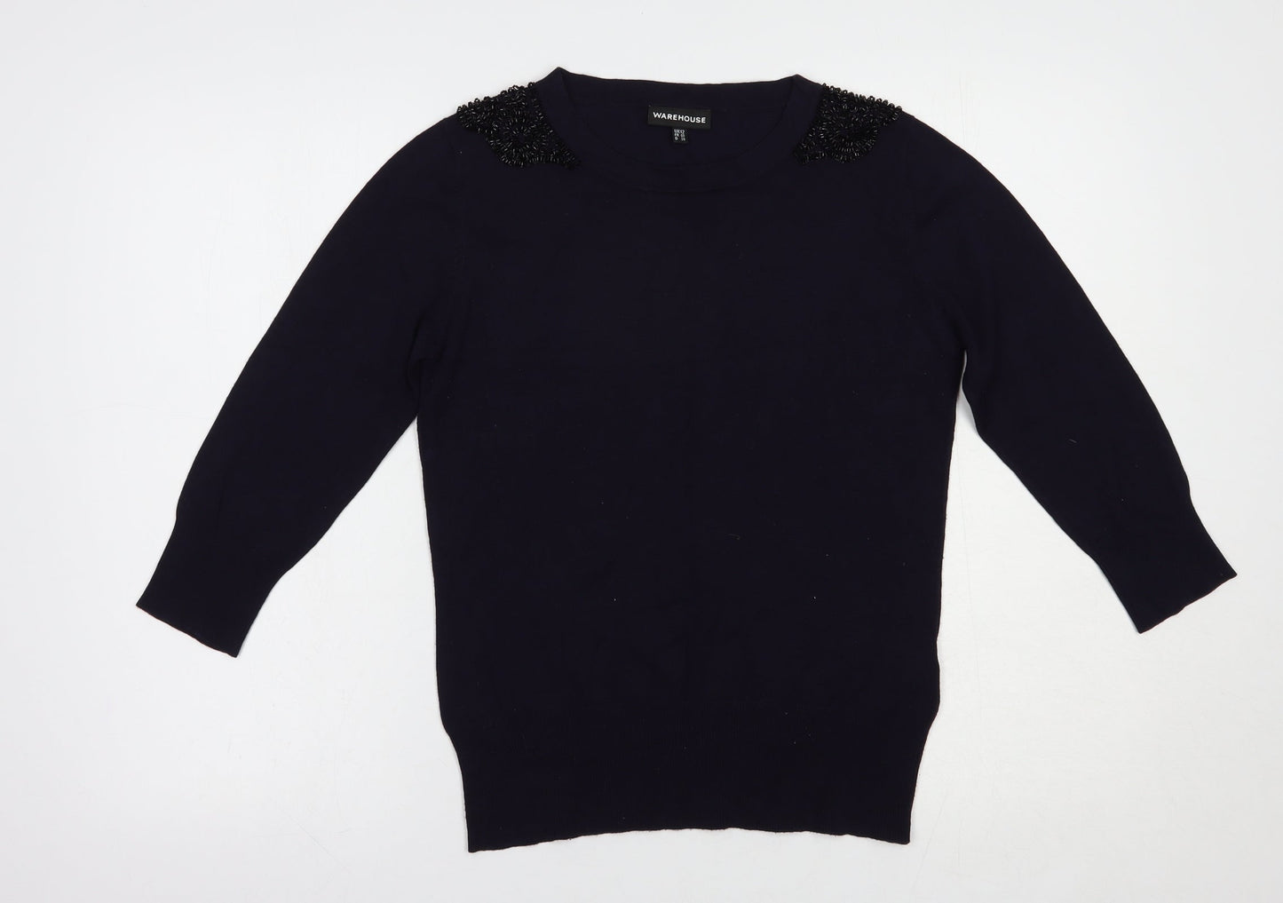 Womens UK Size 12 Warehouse Blue Pullover Jumper